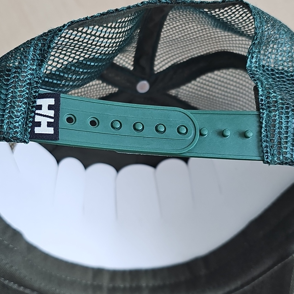Helly Hansen Olive Green Mesh Back Cap with Logo Patch - Picture 7 of 7
